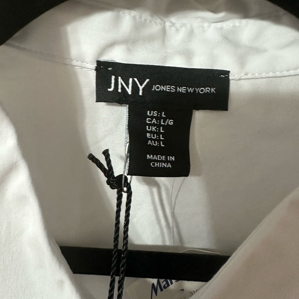 Jones New York Crisp White Dress Shirt - Picture 3 of 4